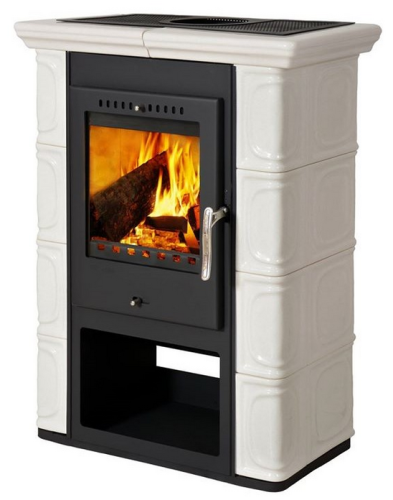 Piec kominkowy Kaflowy Thorma BORHOLM biały
