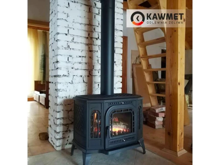 kominek żeliwny Kawmet P7 Lp Bp boczny załadunek