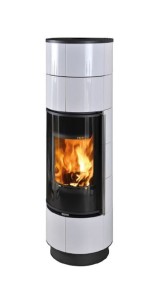 Piec kominkowy Thorma DELIA Extra kafel biały