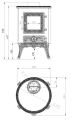 Piec kominkowy Nordflam PALESTRO.png